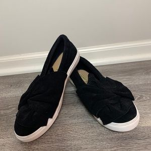 Steve Madden Black Platform Slip-On Shoes